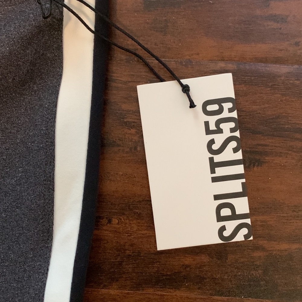 Splits59 Gray Leggings with White Stripe - Picture 4 of 6